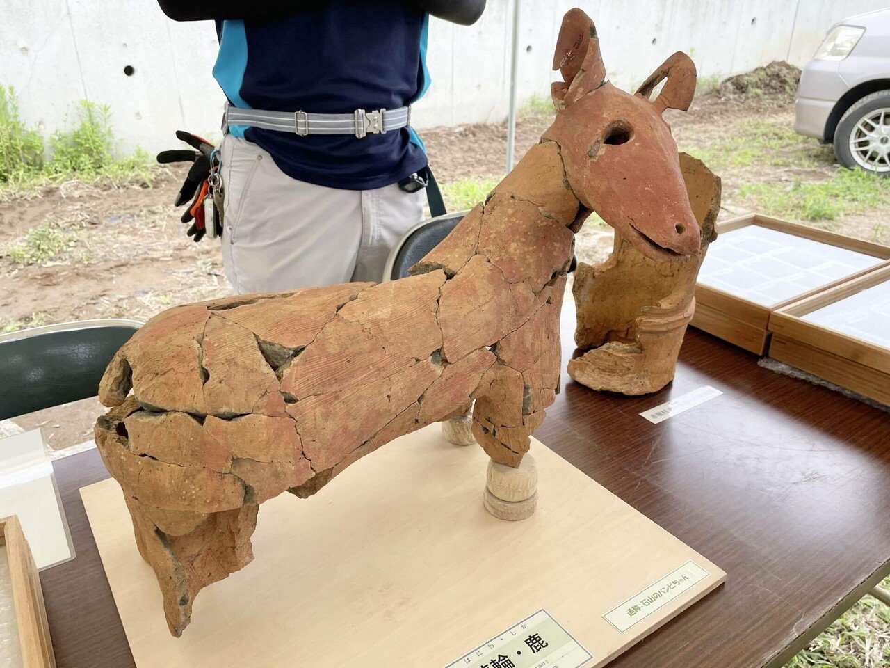 テコチチ　素晴らしい時代人形です。春山作　古いものす。元箱、台付 No. 0387 完売御礼！ 山口(水原)人形・馬乗り鎮台 今井徳四郎 作