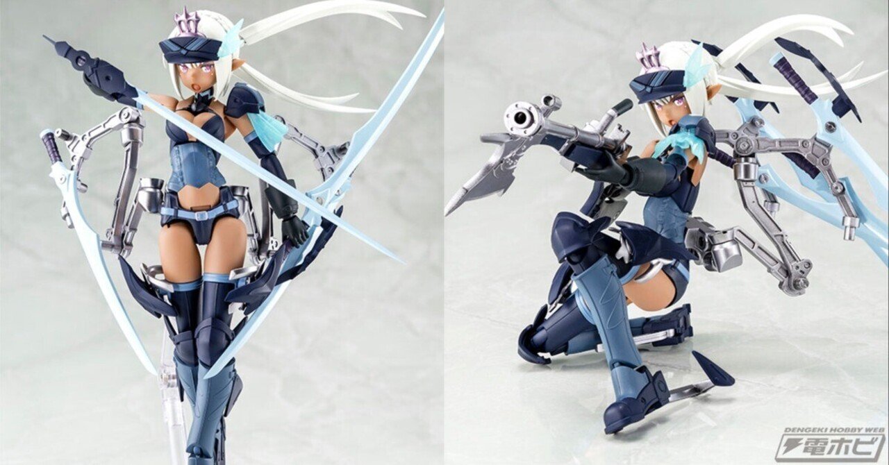 メガミデバイス』と『武装神姫』のコラボプラモデル「猟兵型