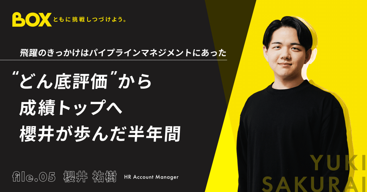 どん底評価”から、営業成績トップへ。2022年入社の櫻井が歩んだ半年間