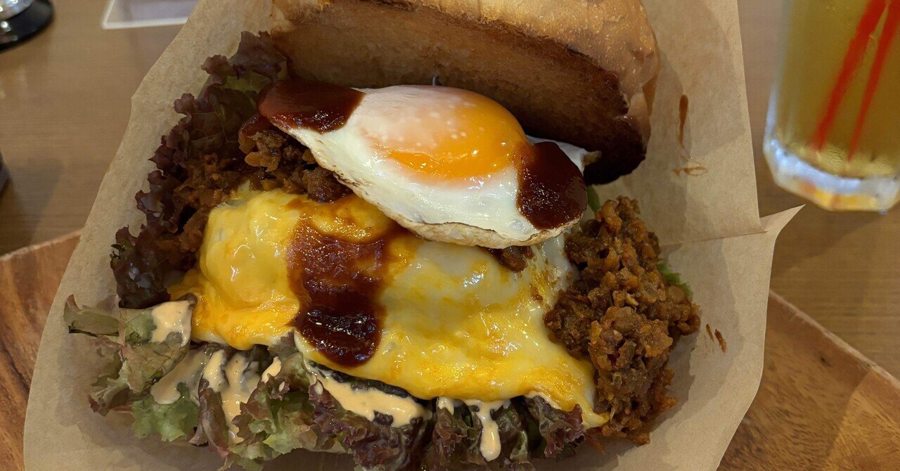 ハンバーガー🍔】大きいハンバーガーお好き❓食べるのが難しいほどに