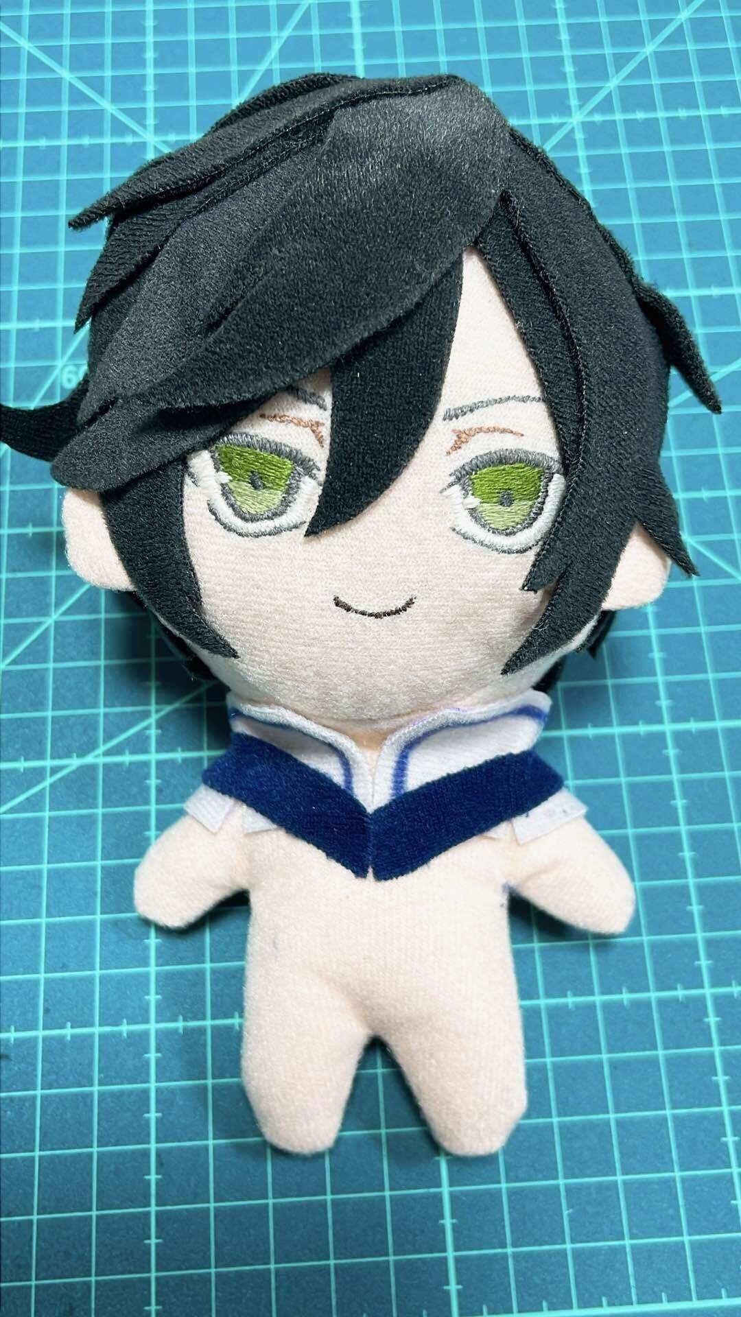 青い髪の月のモチーフぬいぐるみ　自作 推しのぬいぐるみを作ろう！〜実践編〜｜Neko