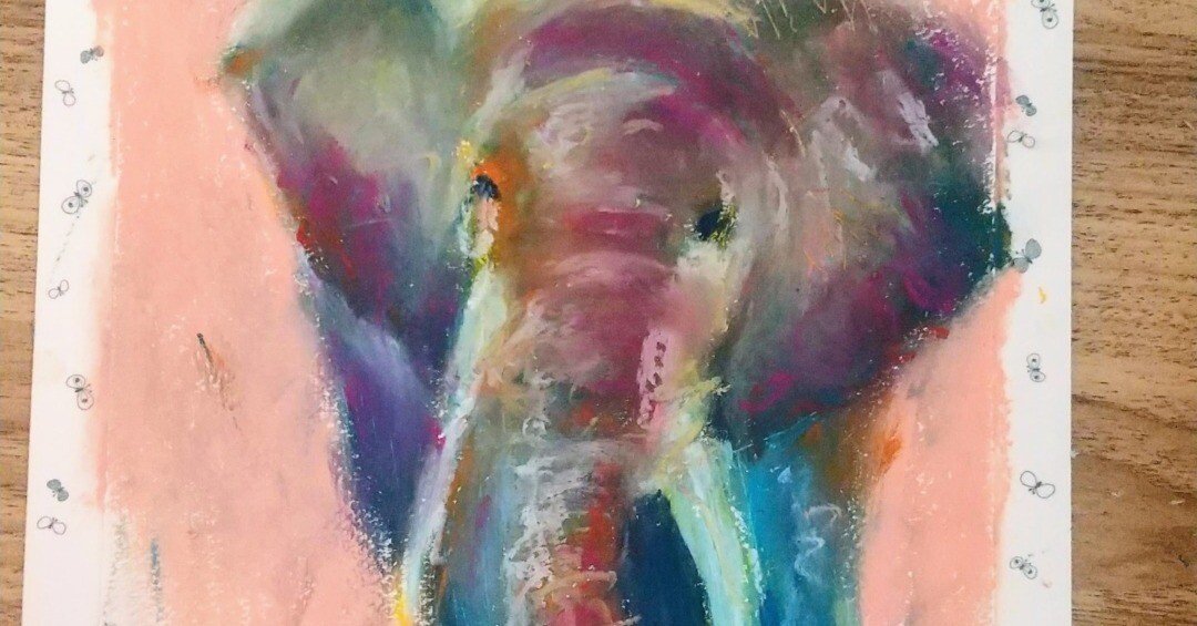 オイルパステル】水彩画～オイルパステルに挑戦したら想像以上に苦戦