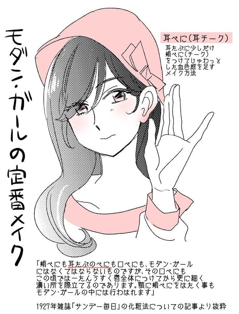 零れ話 モガの流行りメイク 耳紅 伊田チヨ子 Note 零れ話 モガの流行りメイク 耳紅 伊田チヨ子 Note