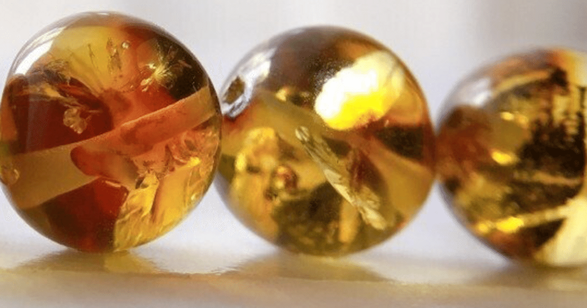 琥珀の特徴を持つ石に見える物体　川揚がり 琥珀の特徴を持つ石に見える物体 川揚がり