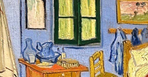 子供のためのオルセー美術館(129)緑の雨戸からもれる光/ゴッホ・夏休み