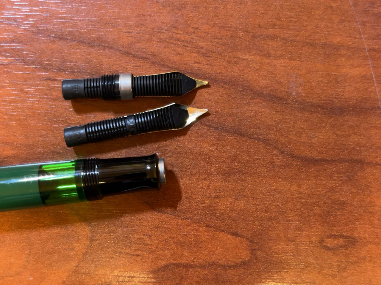 013FP-8】Pelikan 400NN(original) 茶縞 ソケットペン芯改修｜漂流物