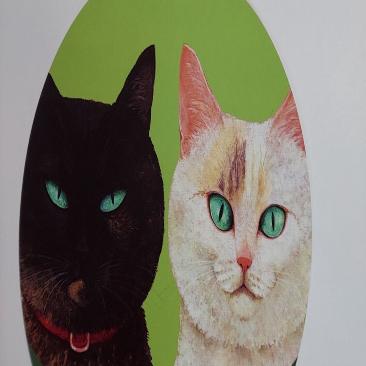 雑記R6】7／26 町田尚子絵本原画展「隙あらば猫」｜虹色のかめと花