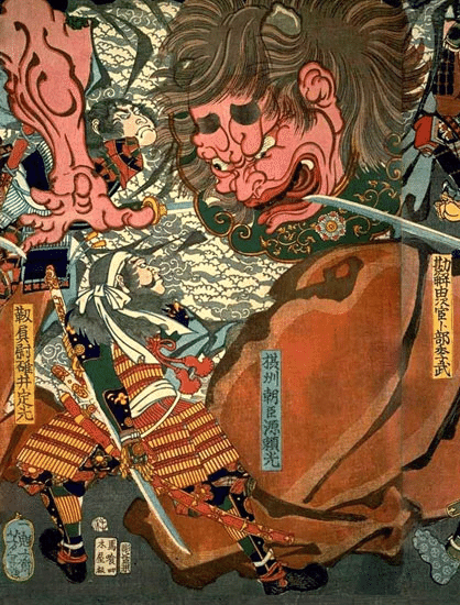 鬼神・絵画原画日本画 日本の鬼｜海老八光(Hakko Ebi)