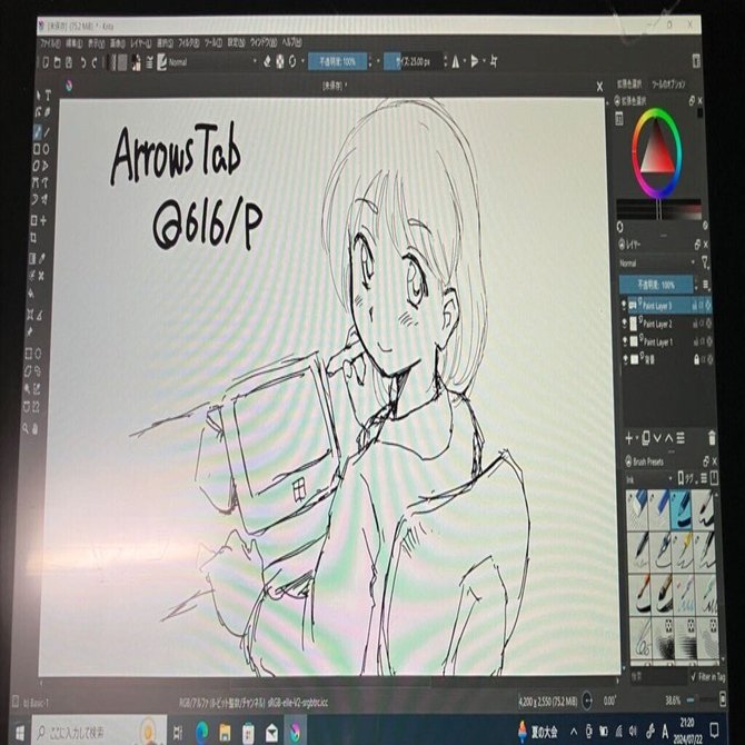 お絵描きイラストに！富士通タブレット✨ワコムのタッチペン付き Windows11 お絵描きイラストに！富士通タブレット✨ワコムのタッチペン付き