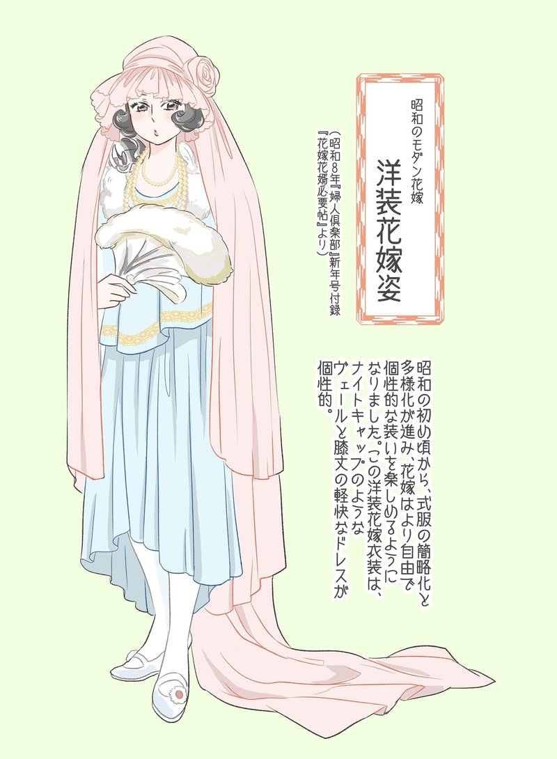 零れ話 個性が花咲く 昭和のモダン花嫁衣装 伊田チヨ子 Note