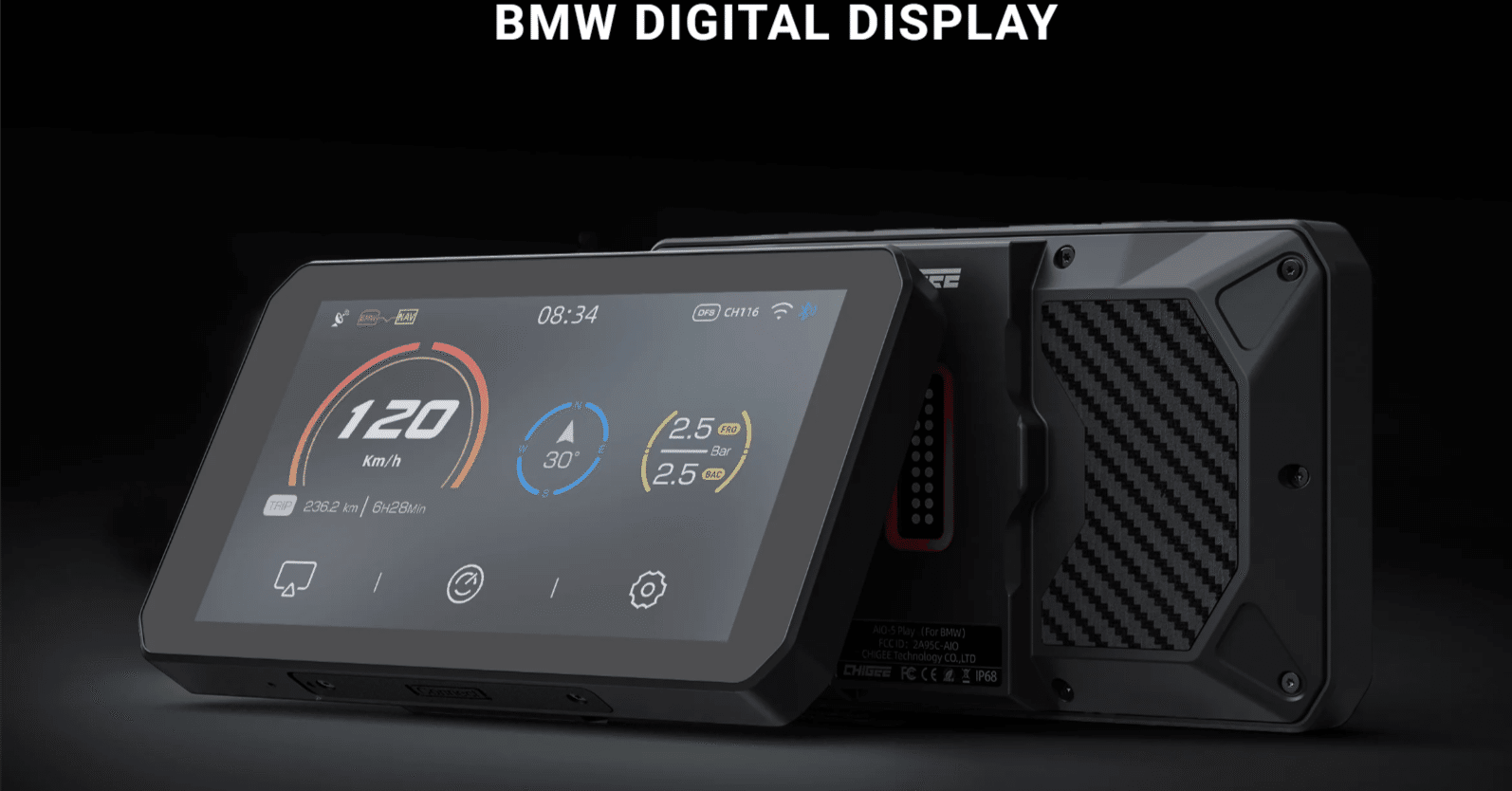 BMW専用バイク用ナビゲーションディスプレイ 5.5インチ より快適にバイクをライフを楽しもう！BMWバイク専用スマート