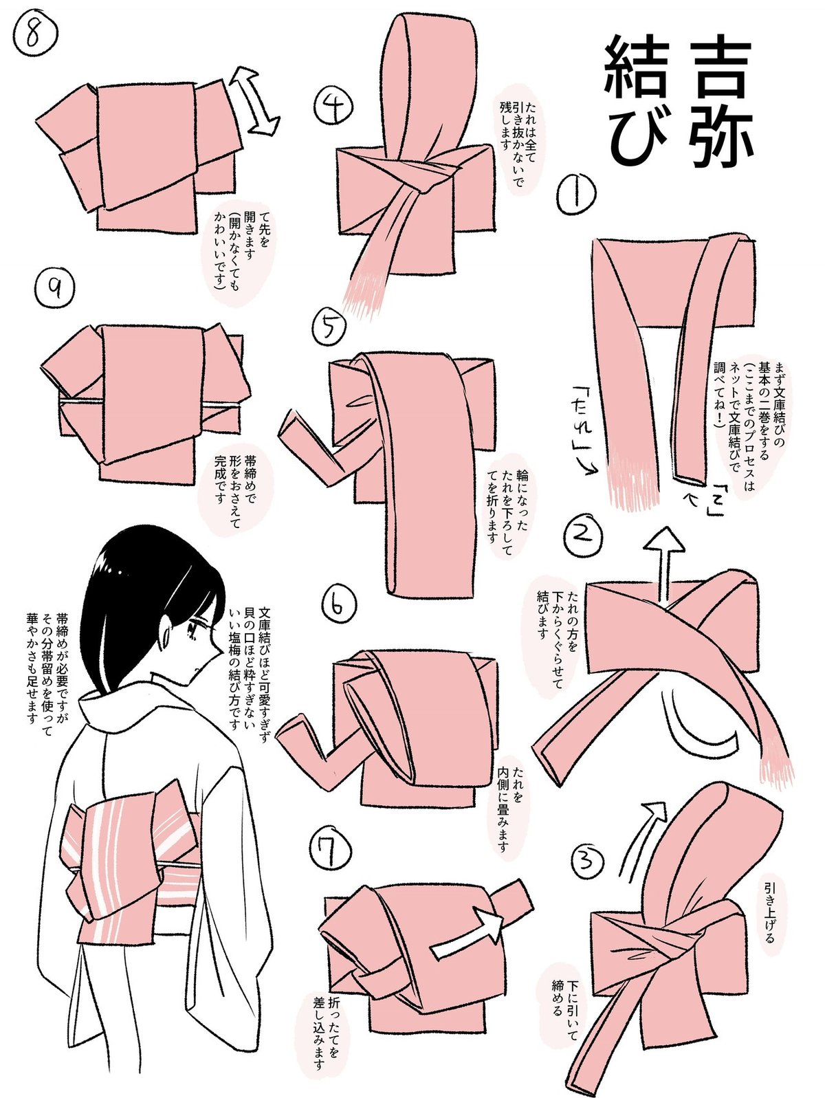 零れ話】簡単でお洒落な細帯の結び｜伊田チヨ子 