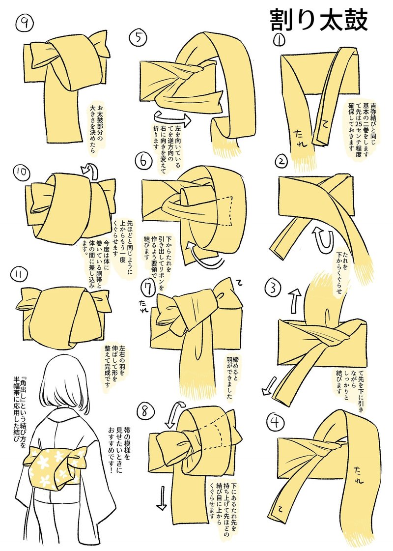 零れ話 簡単でお洒落な細帯の結び 伊田チヨ子 Note