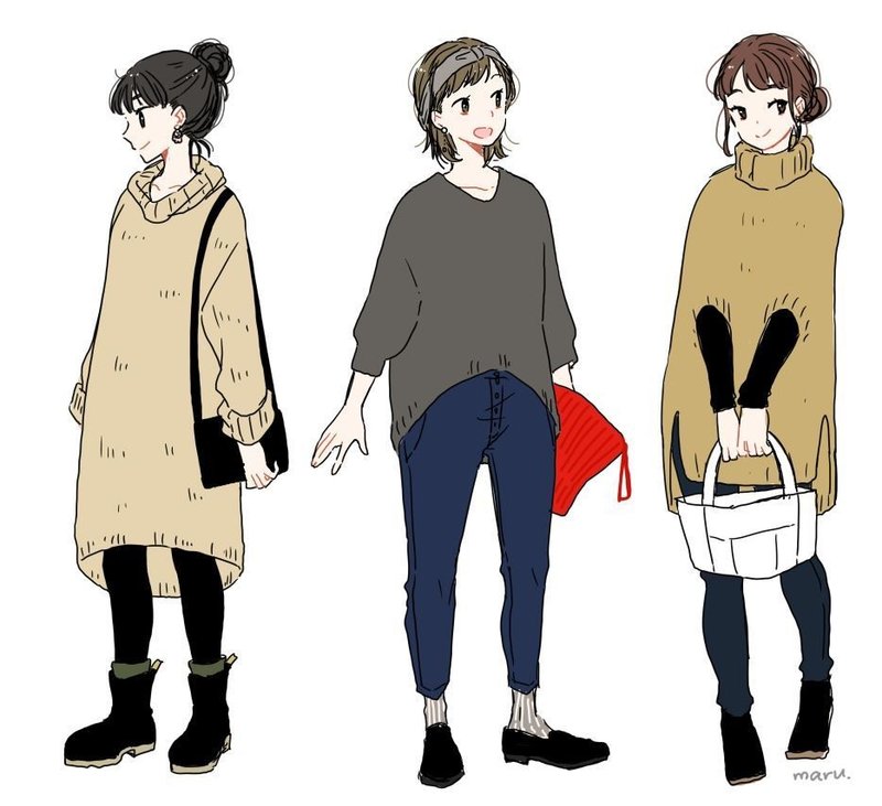 コーディネートイラスト フリーランス Maru Note コーディネートイラスト フリーランス Maru Note