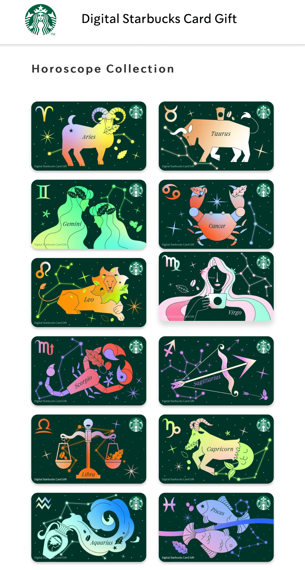 STARBUCKS スヌーピー スターバックスカード 6枚セット 【未削り