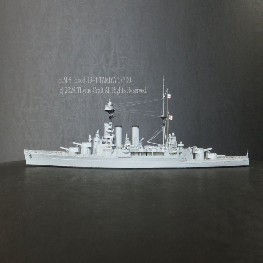 H.M.S. Hood 1941 イギリス海軍巡洋戦艦 フッド (Tamiya 1/700