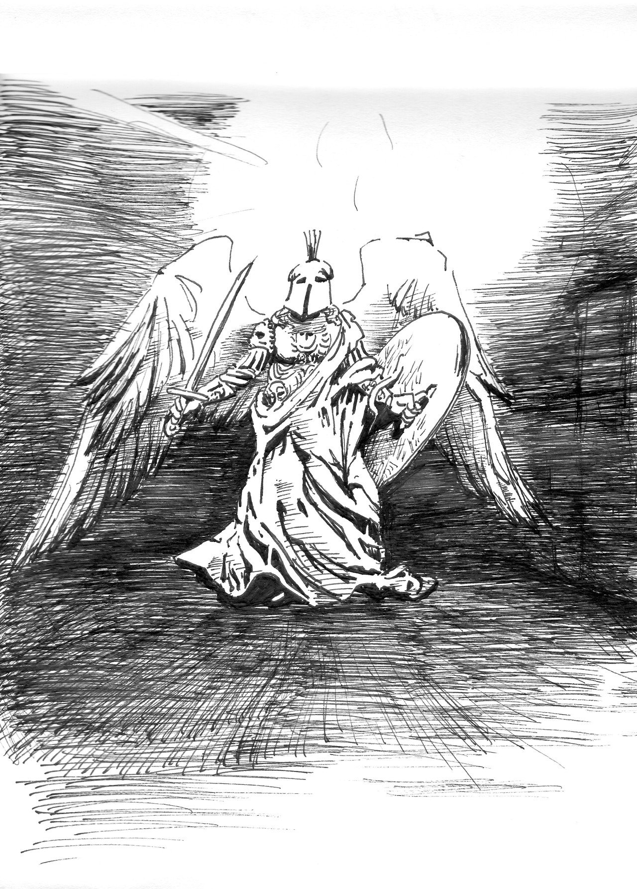 inktober2019day4】天使の日。｜sanmata