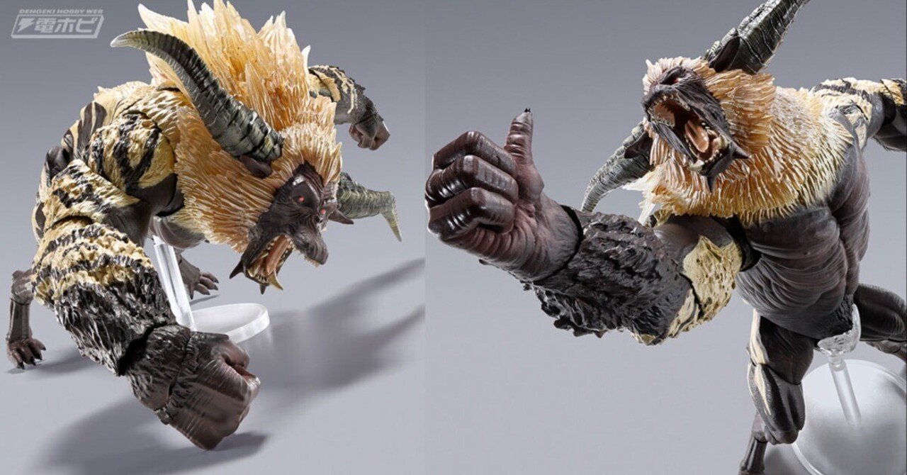 モンスターハンター』激昂したラージャンがS.H.MonsterArtsで