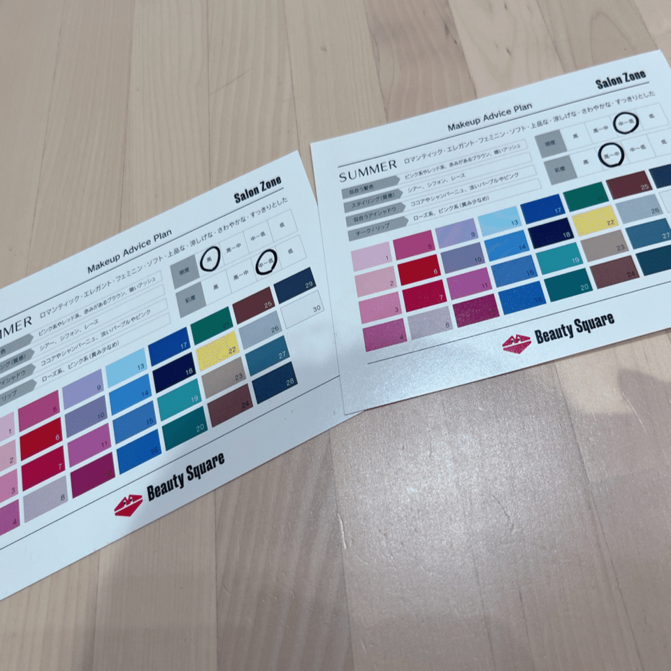 アノネジャージ パーソナルカラー ブルベ夏 アノネジャージ パーソナル