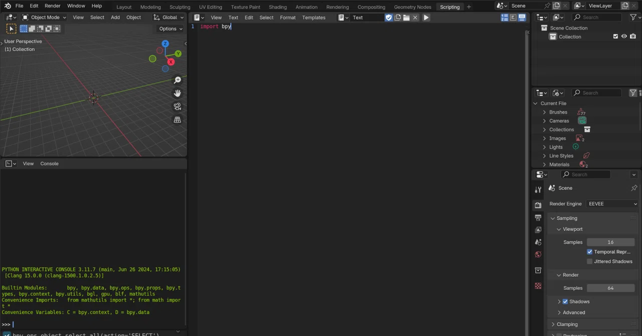 Let's run Blender with Python! (For those special people who render ...