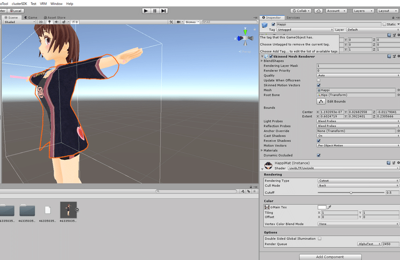Unity Vrmアバターでテクスチャの裏側が透明になってしまうときの解決法 Univrm Unlitcutoutとunigltf Uniunlitのお話 ミッコちゃん Mikko Hietalahti Note