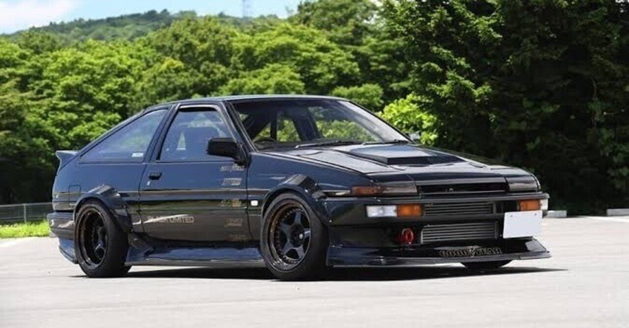 1/64 トヨタ スプリンター トレノ GT APEX (AE86) BLACK LIMITED