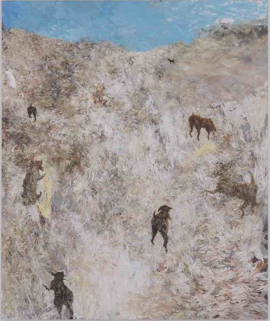 ☆坂本直行☆「 しらねあおい（庭の桜満開の日に）」ペン画！ 絵の思考」とその魅力-坂本夏子さんの絵について 秋庭史典｜fmak