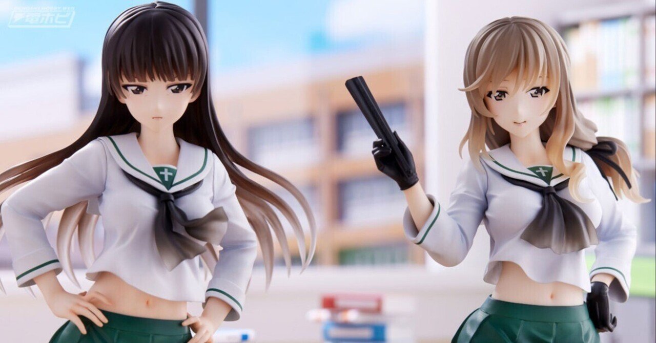 ガルパン』大洗女子制服を着こなす西住しほと島田千代のフィギュアが