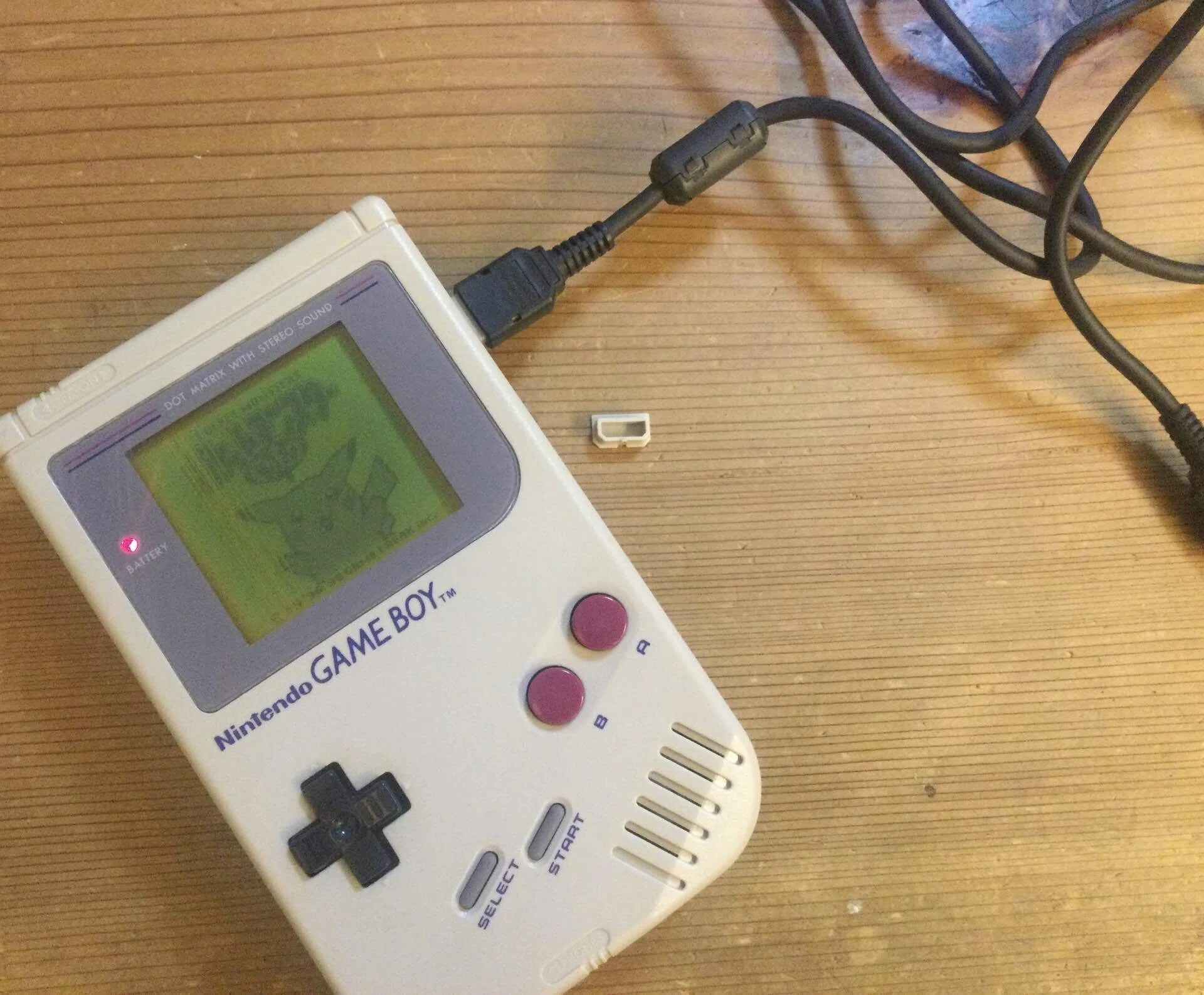 実は初代ゲームボーイ購入に合わせて通信ケーブルを買ってました