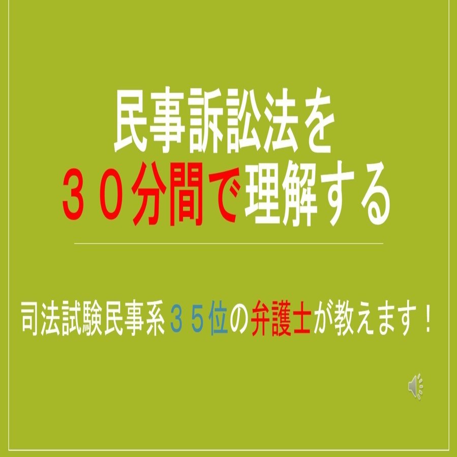 民事訴訟法を貫く５つの大原則を３０分で解説してみた！【レジュメあり】｜矢島直（司法試験講師）