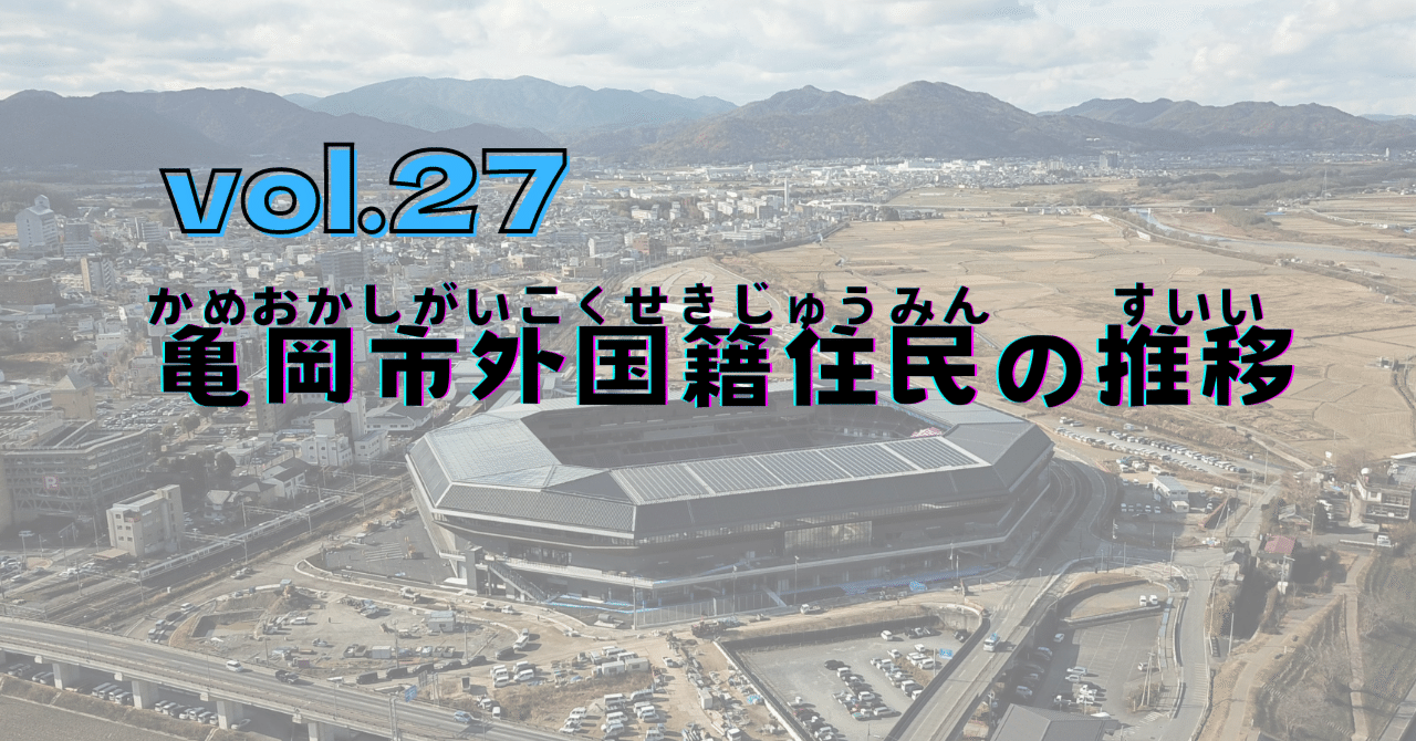 vol.27 亀岡市外国籍住民の推移｜かめおか多文化共生センター