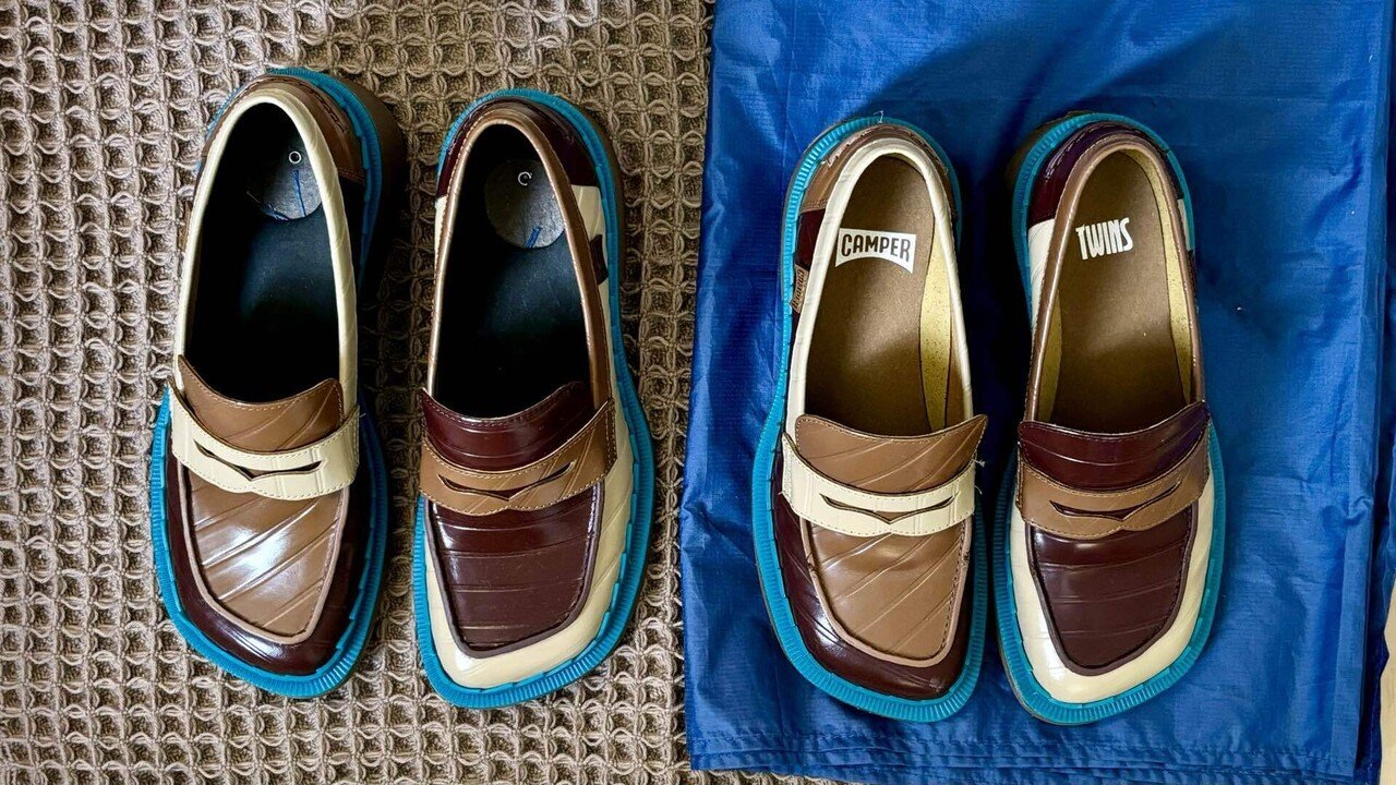 【美品】 カラフルローファー履き慣らしチャレンジ👞｜アキ 靴
