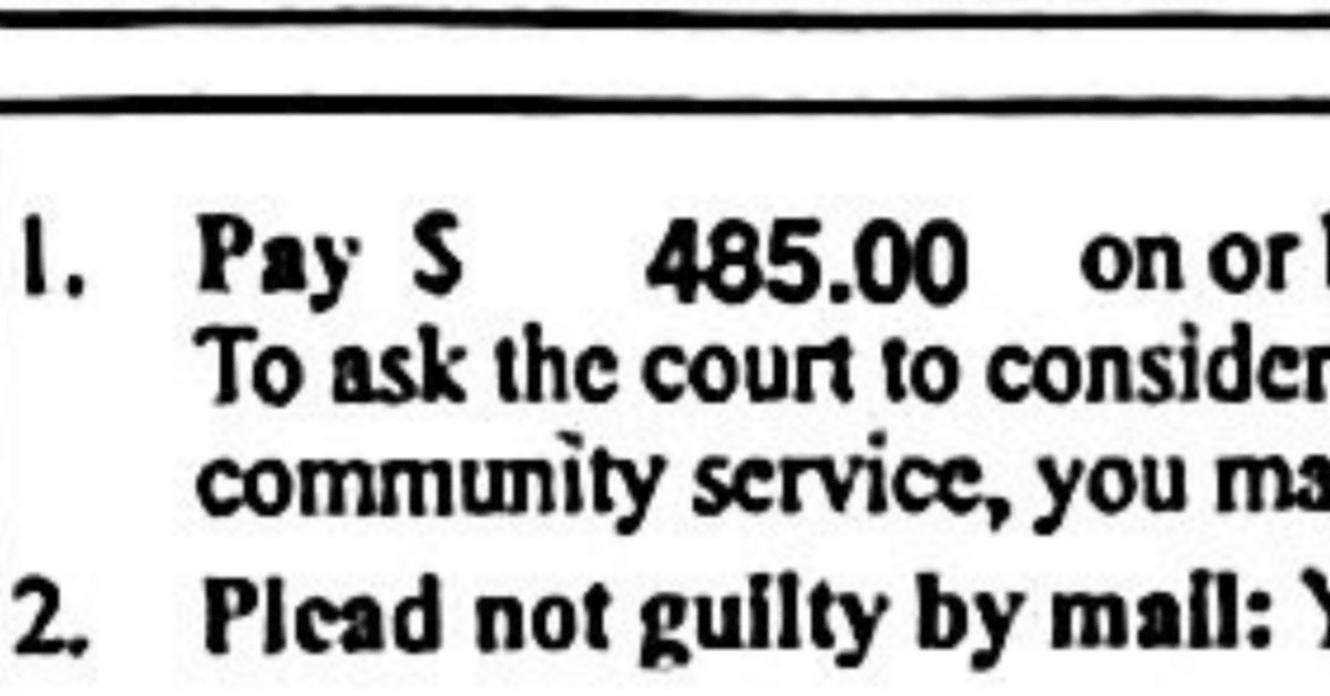 Pay $485〜スピード違反でアメリカの裁判所に出廷した①