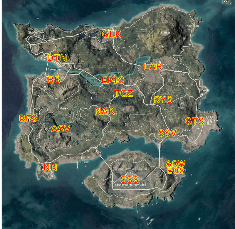 Pubgオーダー講座 3 ランドマーク Pubgのとーます Note