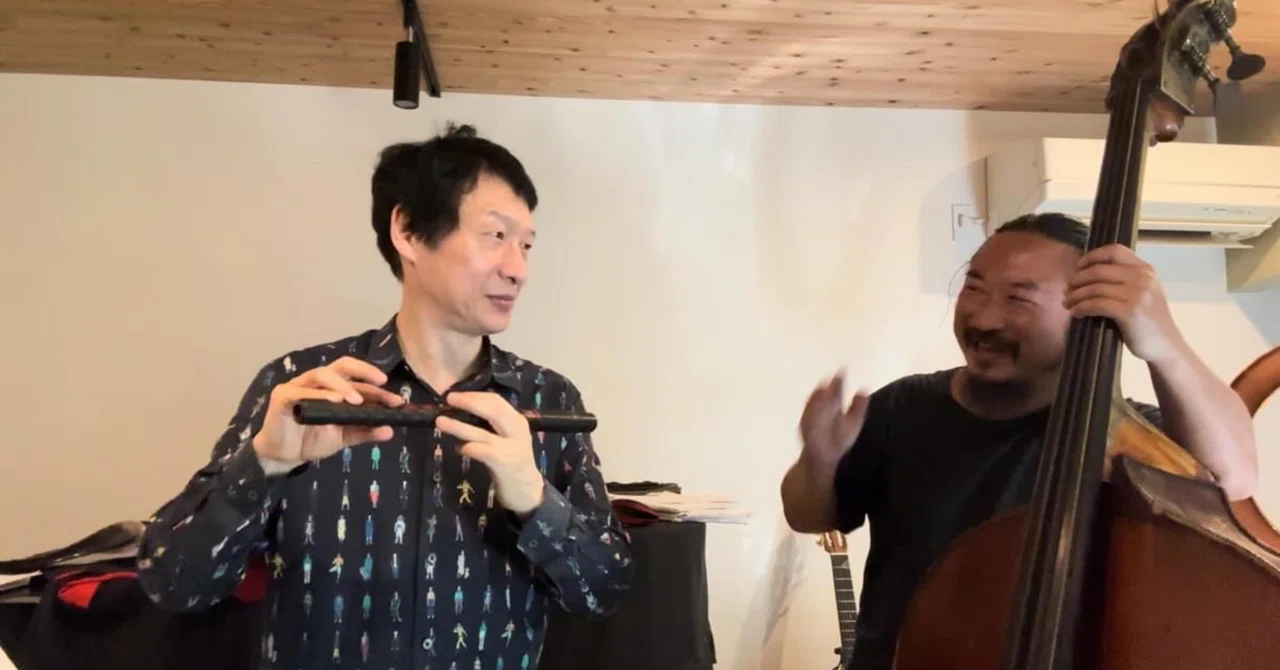 能楽師『一噌流』笛方 十五代目一噌幸弘さんとのデュオ｜瀬尾高志