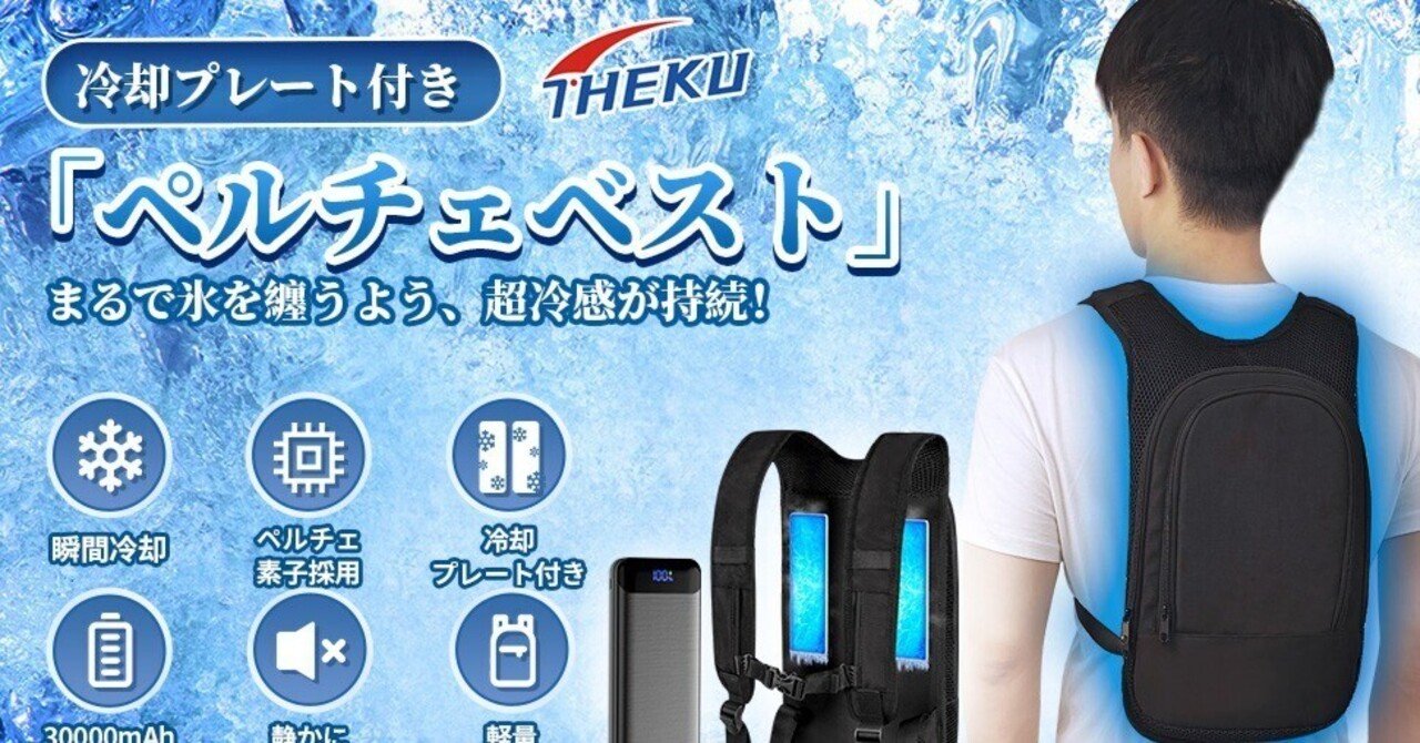 レビュー】THEKU ペルチェ ベスト【2024業界最強冷却＆2つ冷却ブレート