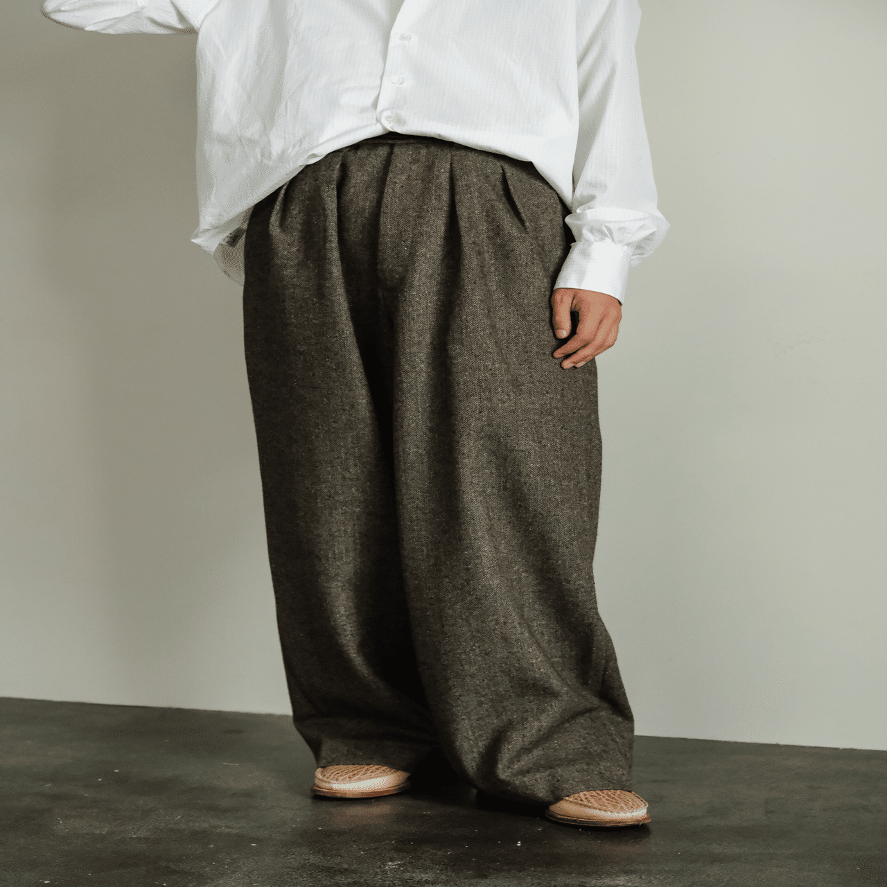 希少　m's braque 陶芸柄　ワイドパンツ BLOG | MANHOLE