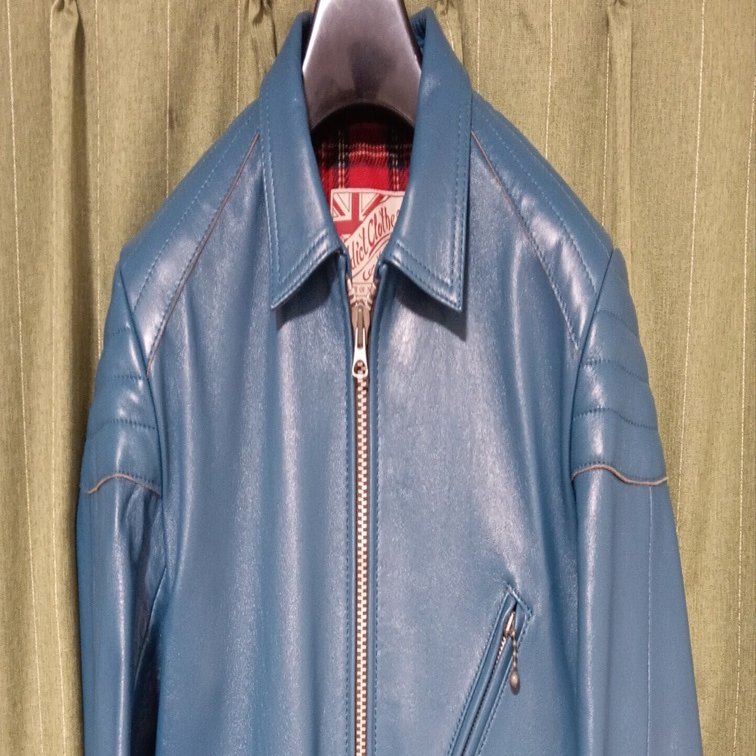 ADDICT CLOTHES AD-07 SPRINT JACKET シープスキン・ターコイズ