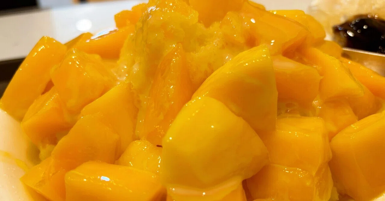 Taiwan Travelogue [Da Feng Ice Shop] Zhongshan District Mango