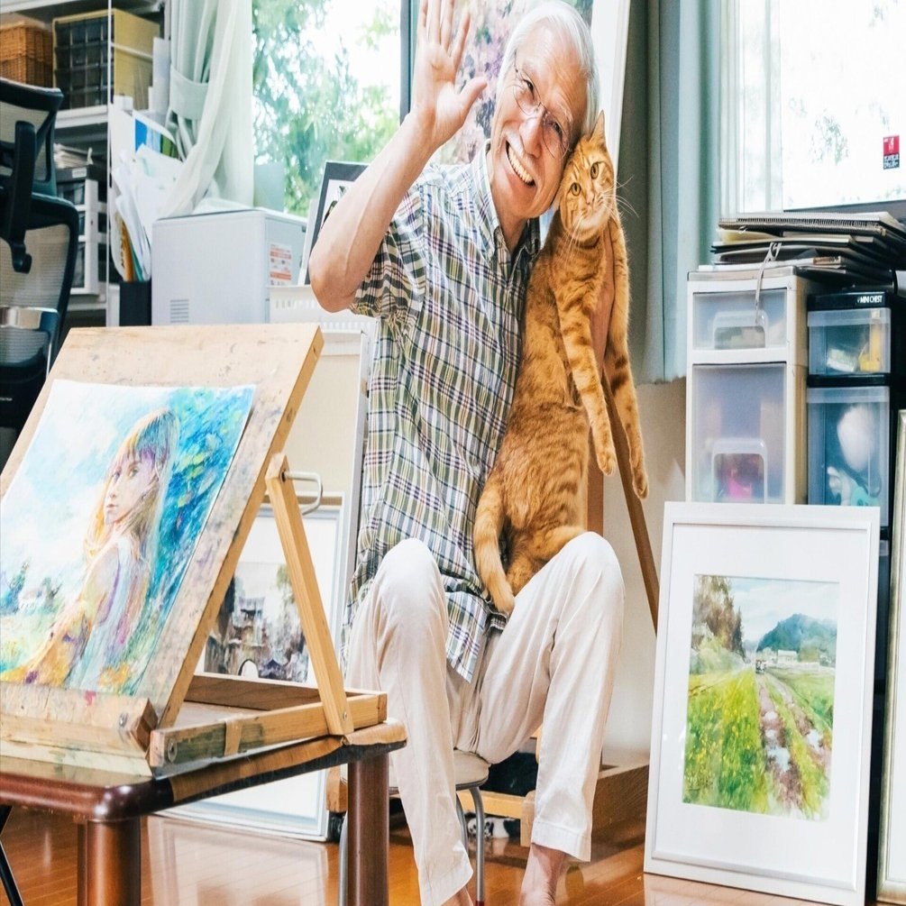 僕がよく見るYoutuberさん Watercolor by Shibasakiこと柴崎春通さんの