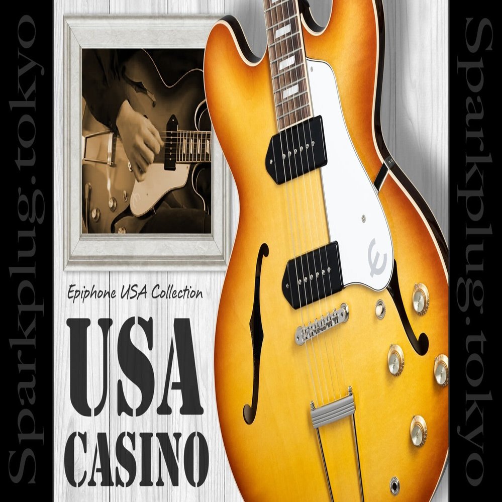 エピフォンの代名詞とも言える「CASINO（カジノ）」のUSAメイドモデル