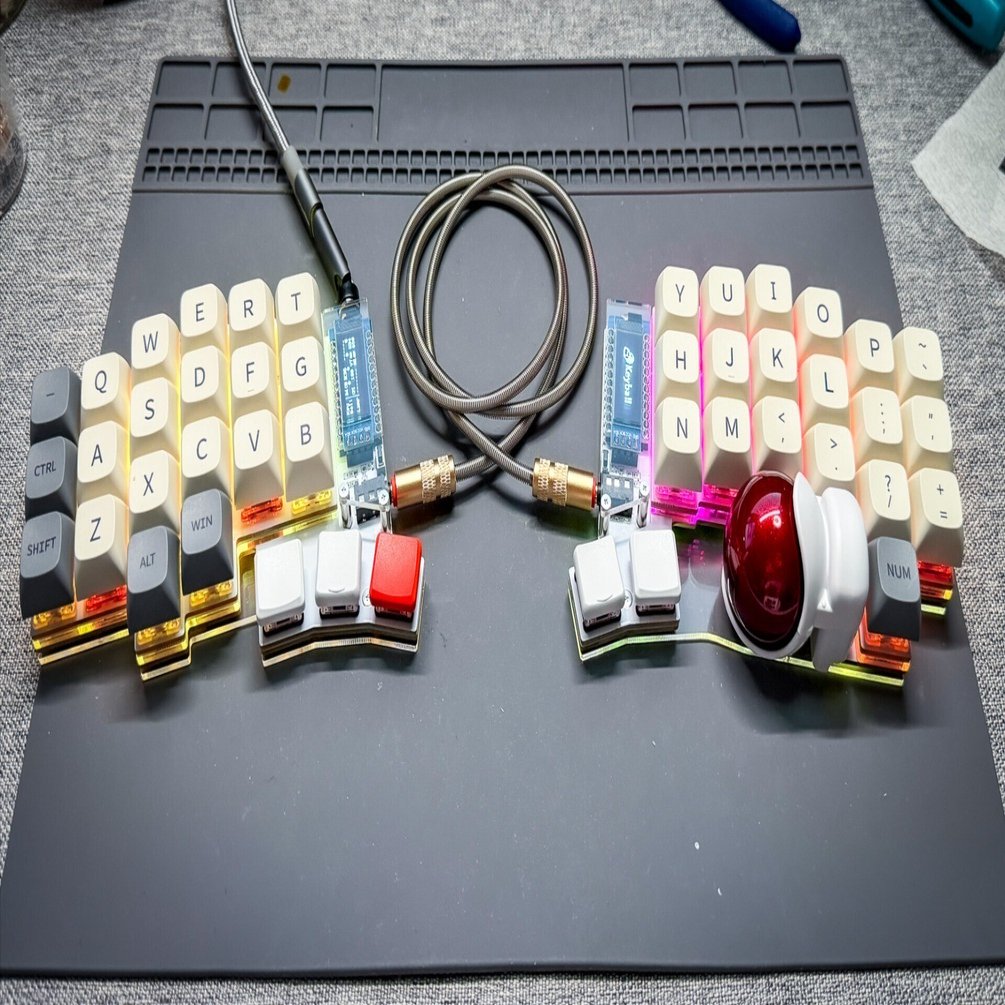 自作キーボード] Keyball44 と自動マウスレイヤー ビルドログ#5 [完成