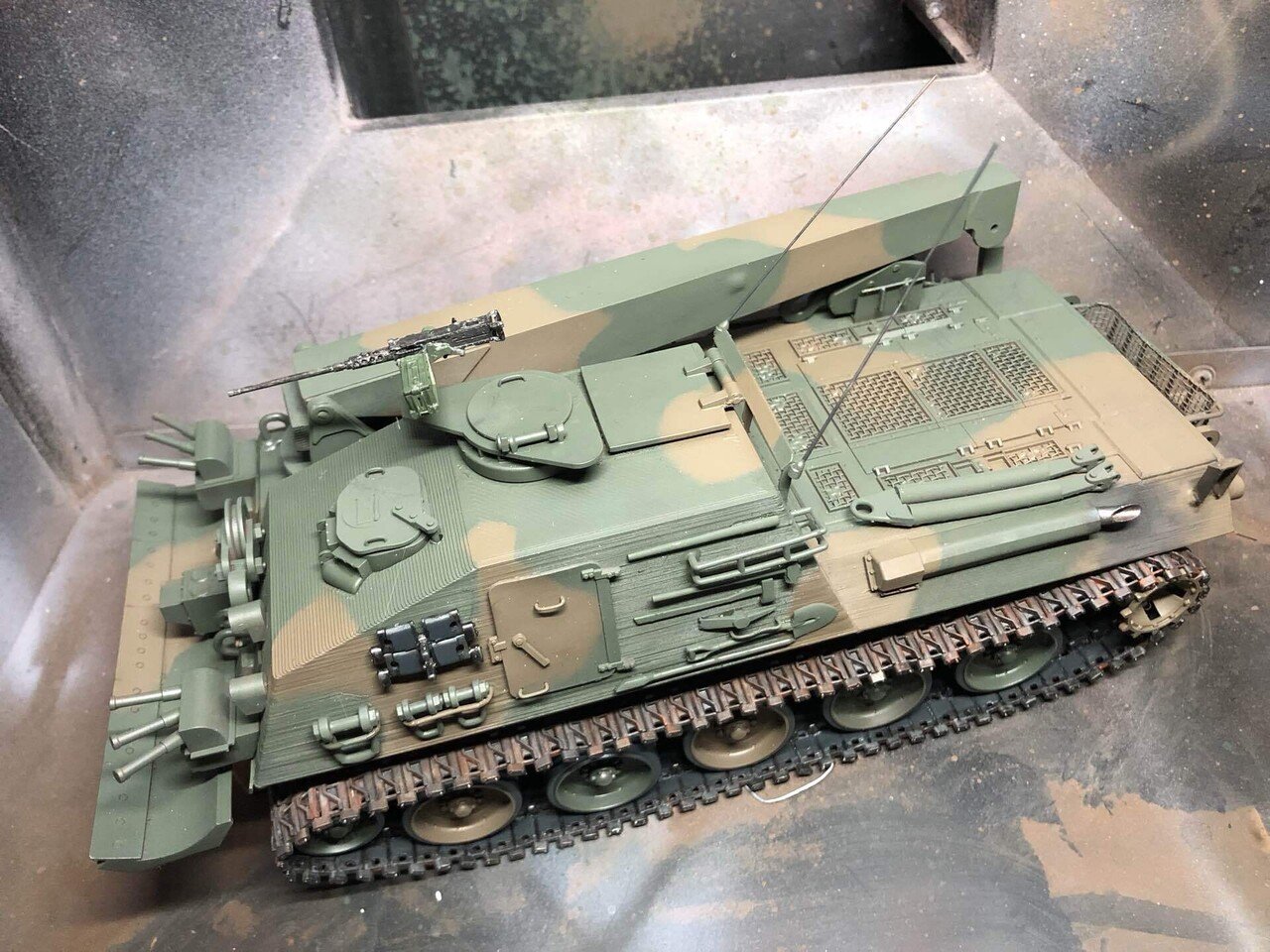 1/35 「78式戦車回収車」 製作4|仕事終わりは模型工房 1/35 「78式戦車回収車」 製作4|仕事終わりは模型工房