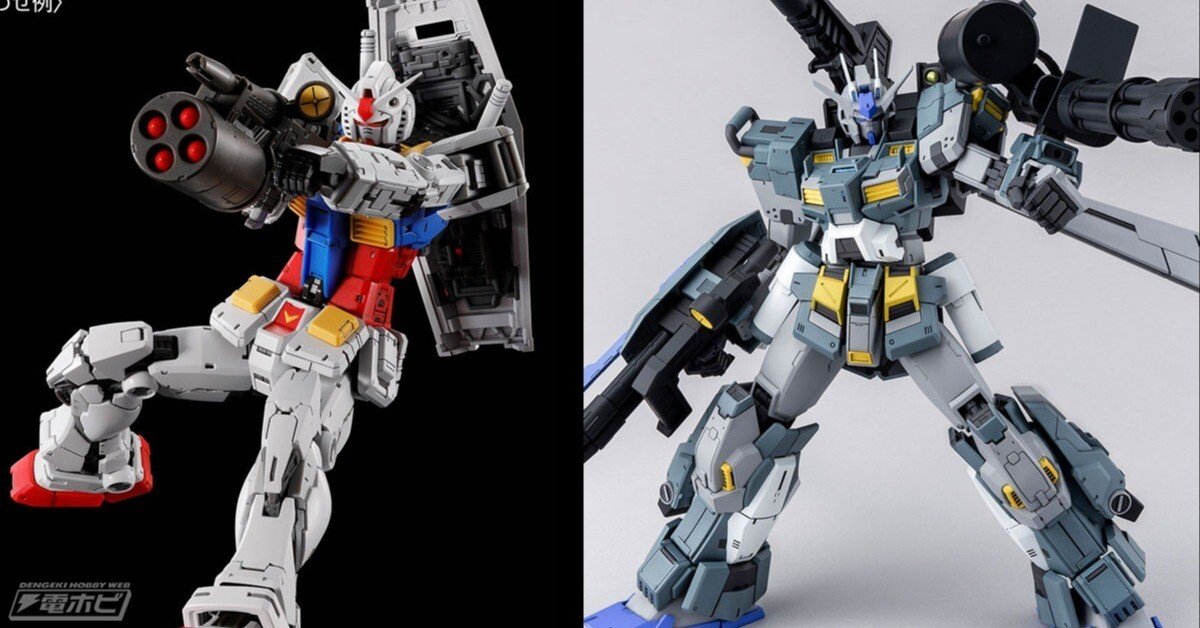 ガンプラ「MG ガンダムストームブリンガー P.F.」と「RG RX-78-2