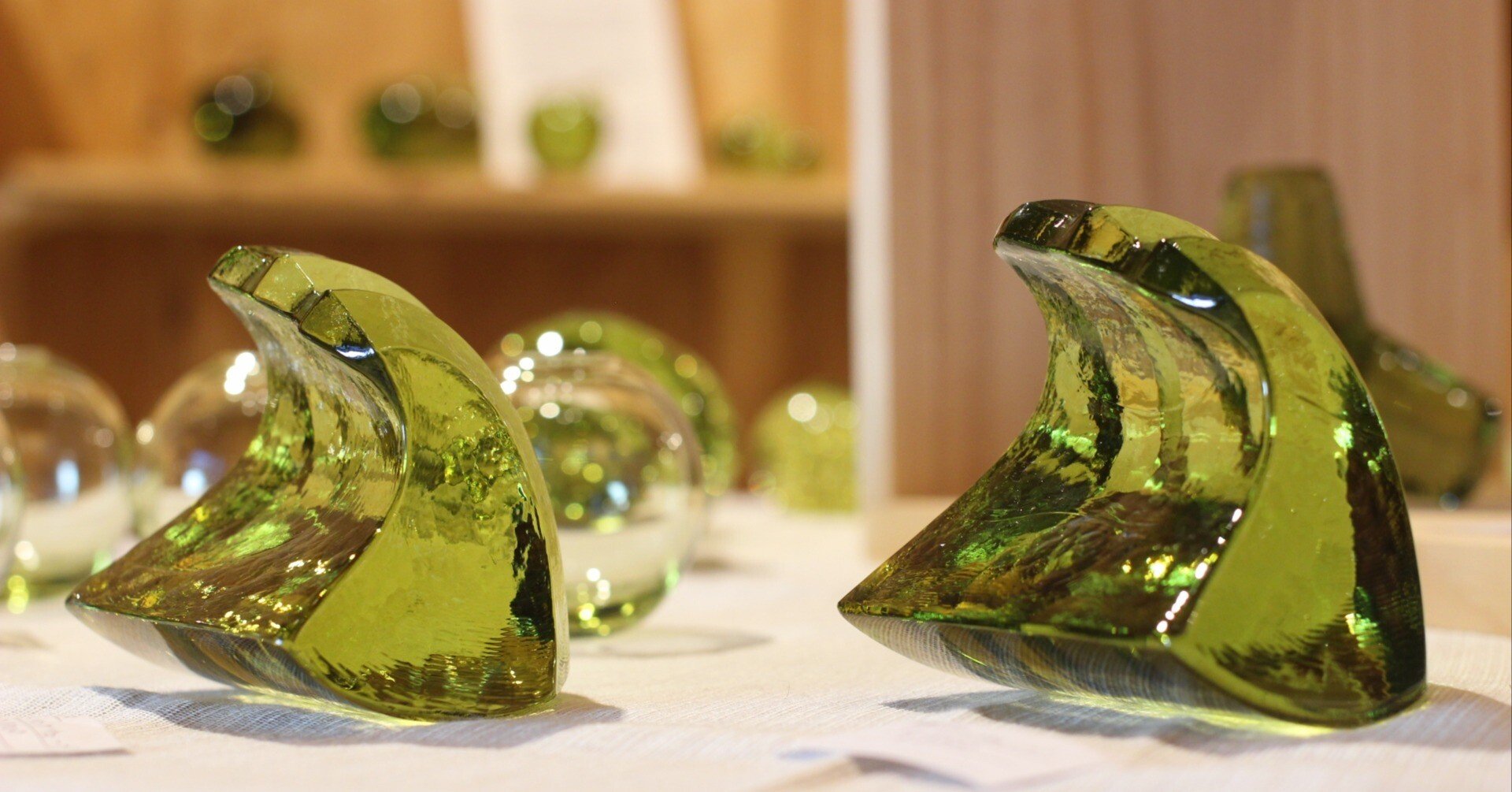 オリーブ色の天然ガラス｜1Kキッチンごはん