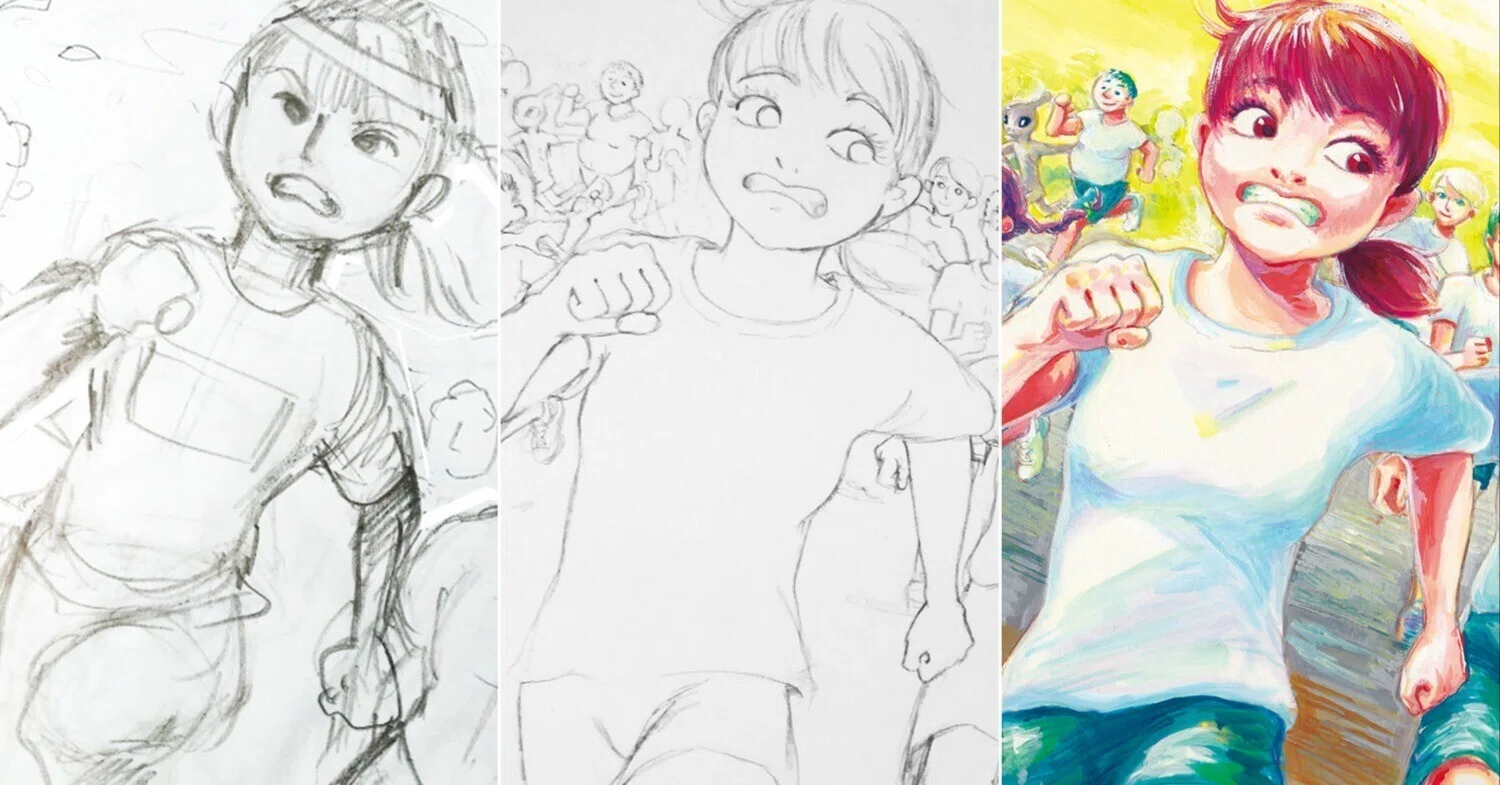 アクリル絵の具で手描きイラストオーダー アクリル絵の具を使った、アナログ（手描き）イラストを考える・描く