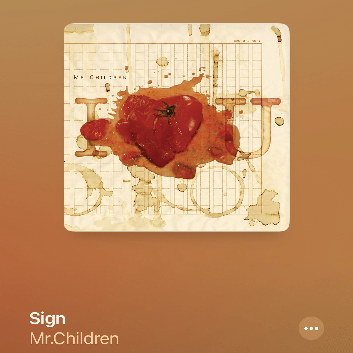 Sign / Mr.Children｜C.ディエム