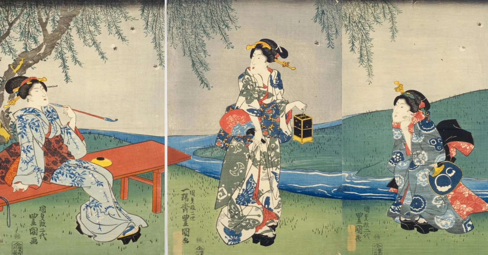 トレンドカラーや推し柄も!?浮世絵に見る江戸の浴衣コレクション