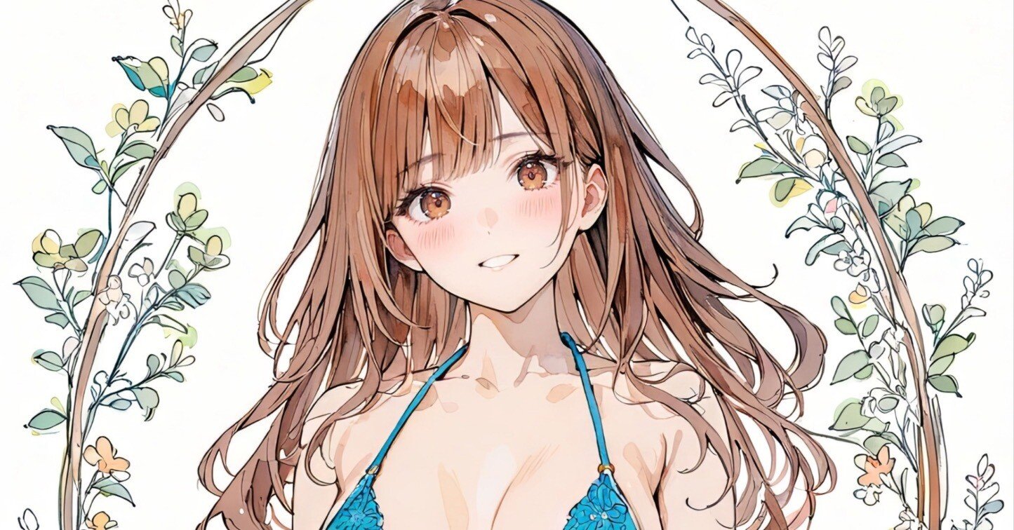 Stable Diffusion＋NovelAI＋手塗りで水彩風味の画像を作る工程｜UKI