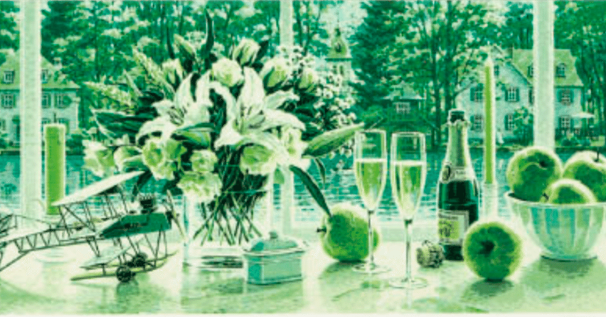 笹倉 鉄平】版画 / シルクスクリーン 「エバーグリーン」 査定 鑑定